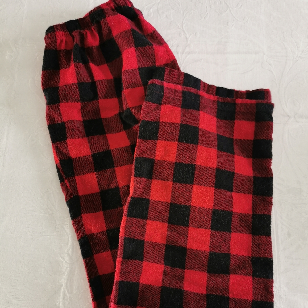 Breakfast in Bed Buffalo Print Pj Pants Size Small